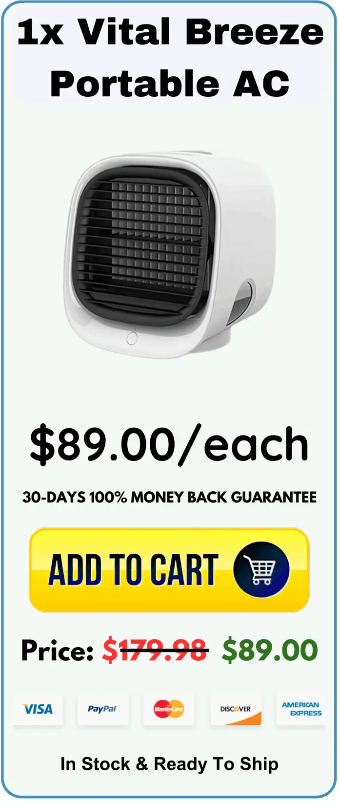 Vital Breeze Portable AC price 